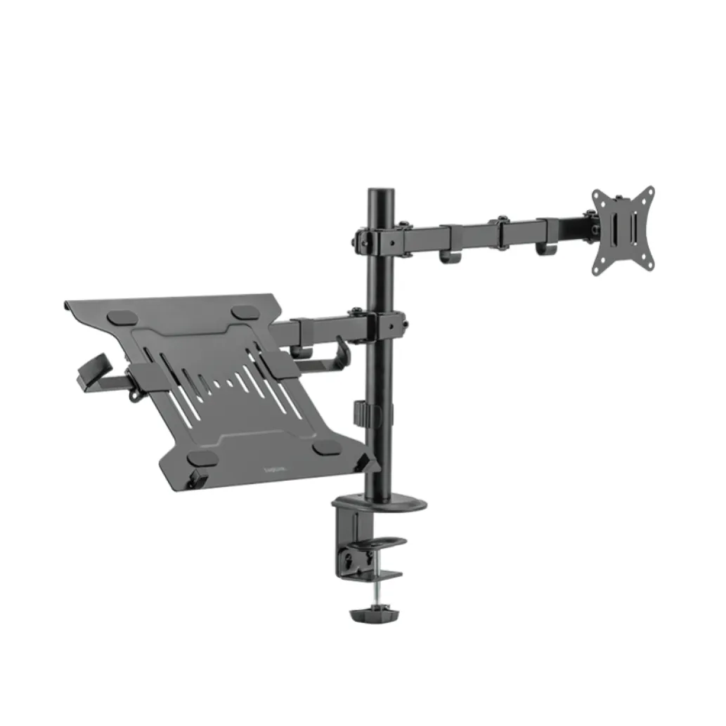 Nosilec za monitor 43,2 - 81,3 cm (17"-32") in prenosnik do 15,6", nagibni namizni LogiLink (BP0175)