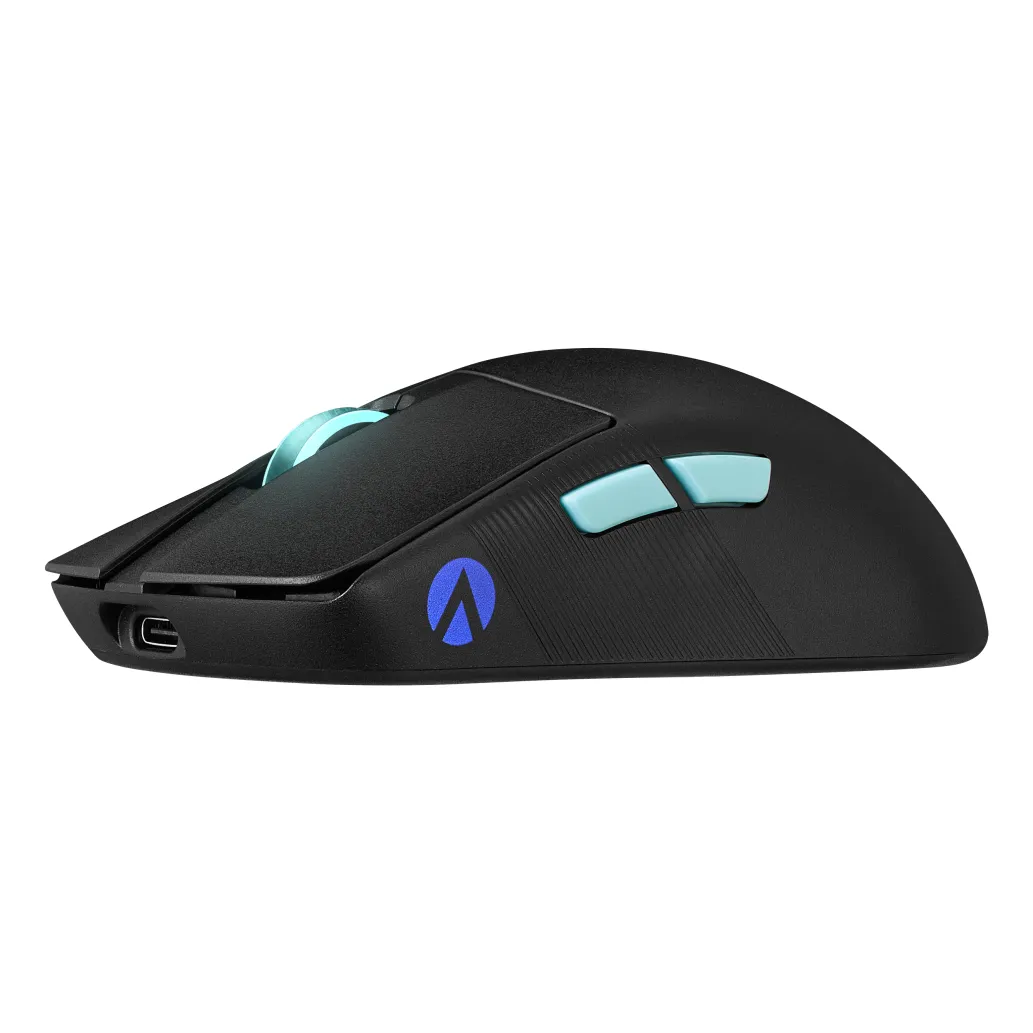 Miš Asus brezžična Harpe Ace Aim Lab Edition optična gaming 54g 36000DPI RGB črna (90MP02W0-BMUA00)