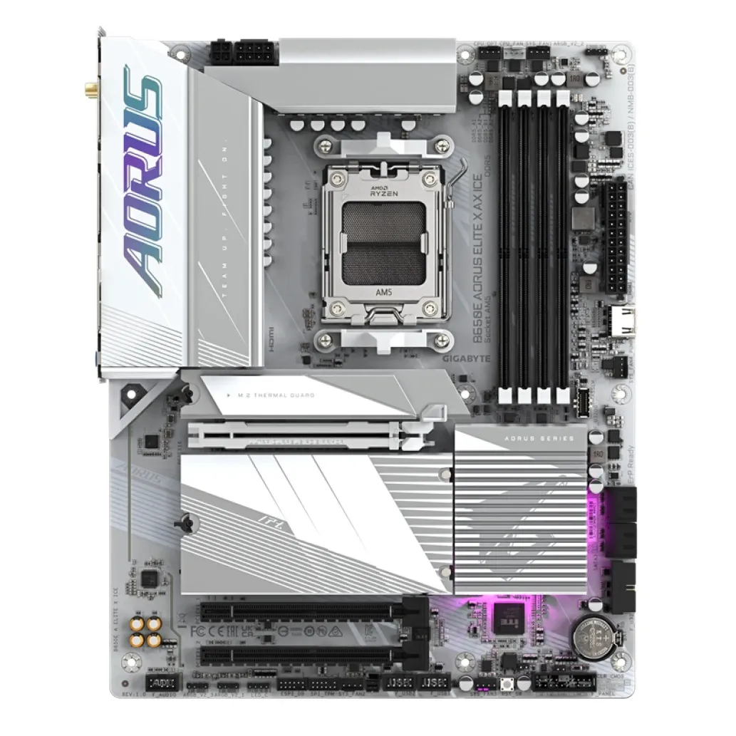 Osnovna plošča AM5 GigaByte B650E AORUS ELITE X AX ICE ATX HDMI