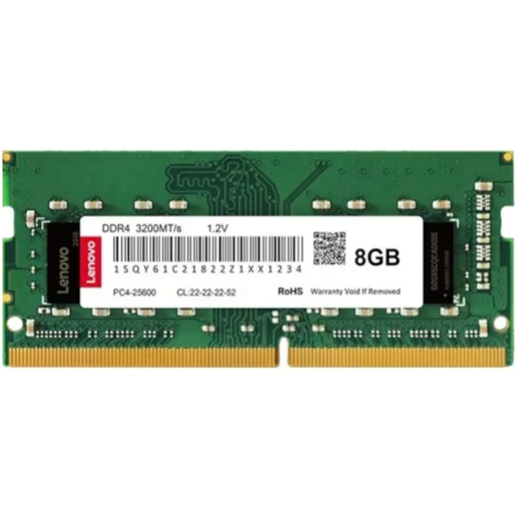 DDR4 SO-DIMM 8GB 3200MHz CL22 Single (1x 8GB) Lenovo Non-ECC 1,2V ()