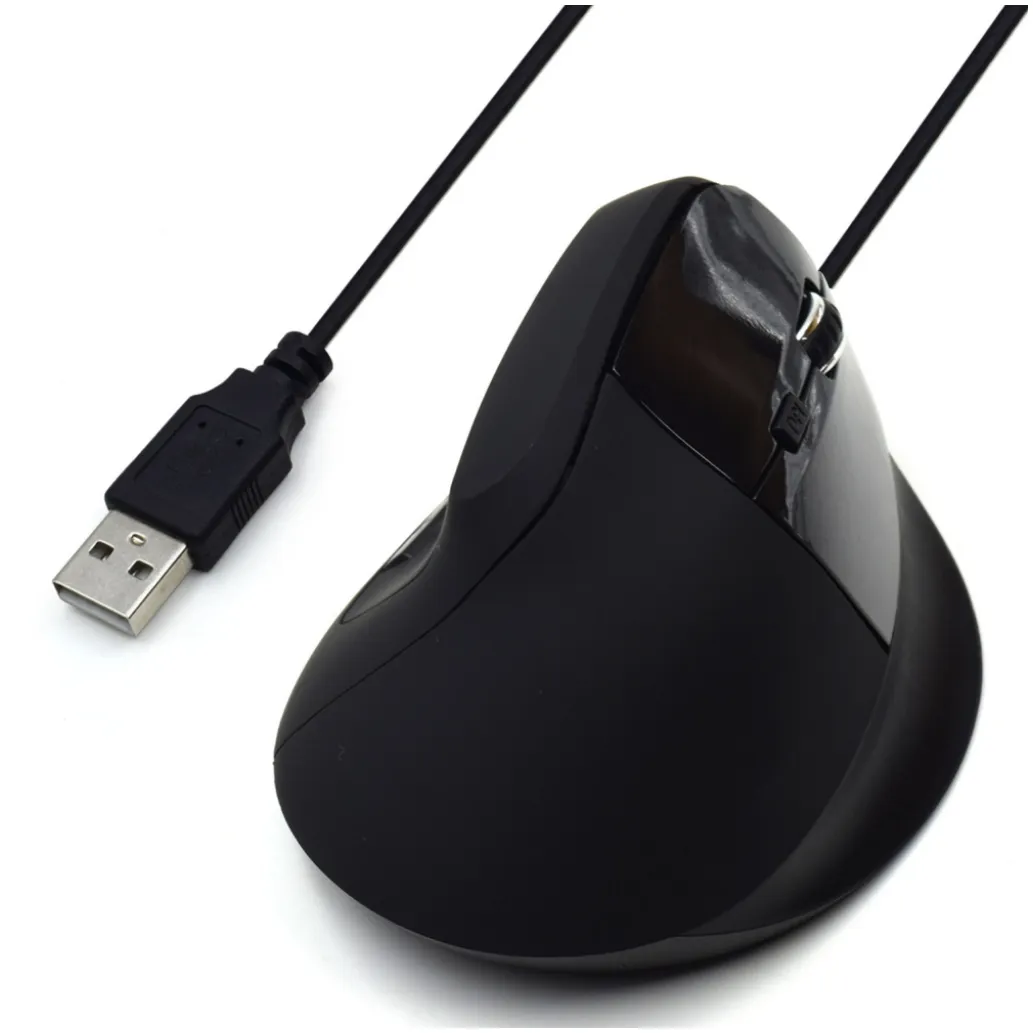 Miš Ewent USB optična Ergonomic Vertical 1800dpi črna (EW3157)