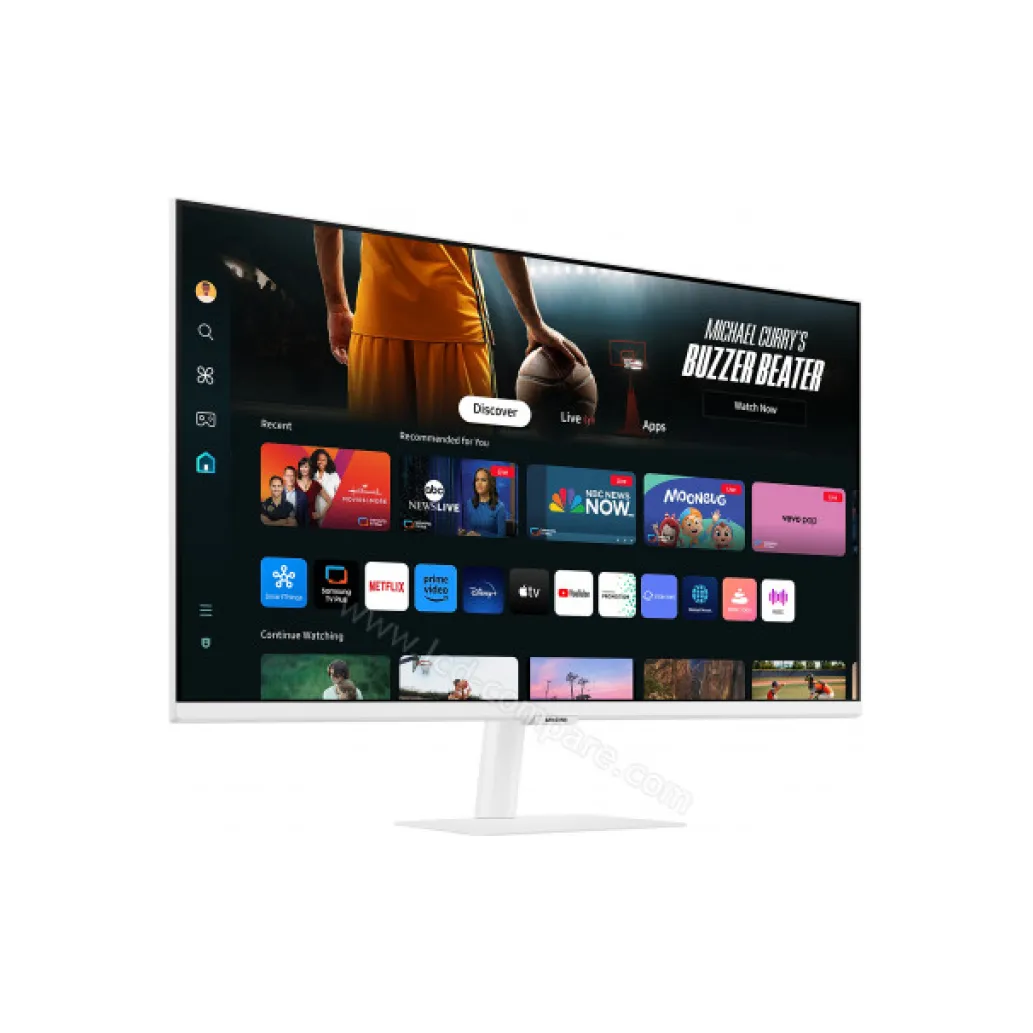 Monitor Samsung 80 cm (31,5") S32DM703UU 3840x2160 Smart TV Tizen VA 4ms 2xHDMI USB-C 65W 2xUSB2.0 Zvočniki 2x5W NTSC72% BT WiFi HDR10 OdysseyM7 bela