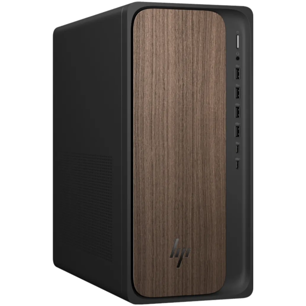 Računalnik HP Tower OmniDesk M03-0156ng Ultra 5-225/B860/16GB-DDR5/1TB/-/Intel grafika HDMI DP USB-C/BT WiFi RJ45/280W-90%/DOS črna-rjava BK4N3EA#ABD
