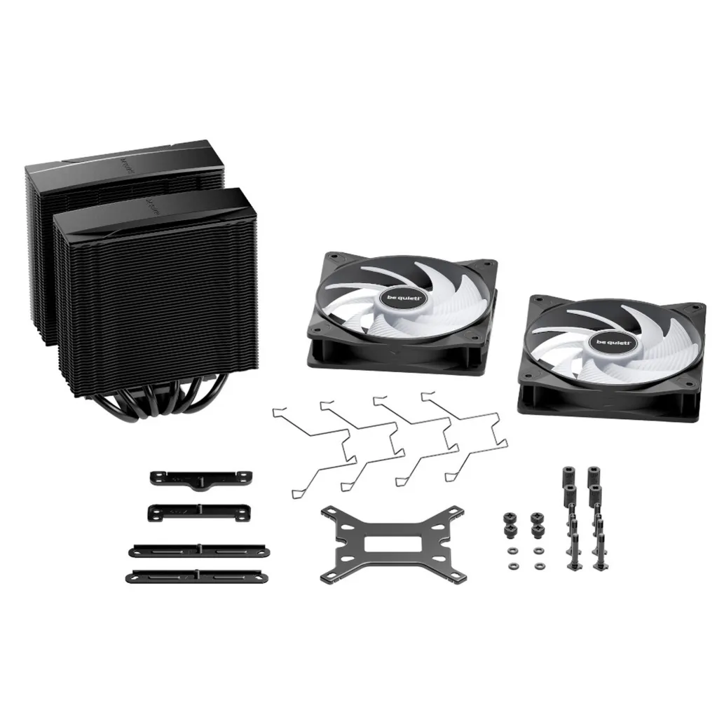 Zračni hladilnik be quiet! Pure Rock Pro 3 LX - 34,9 dB 155mm RGB črna (BK043)