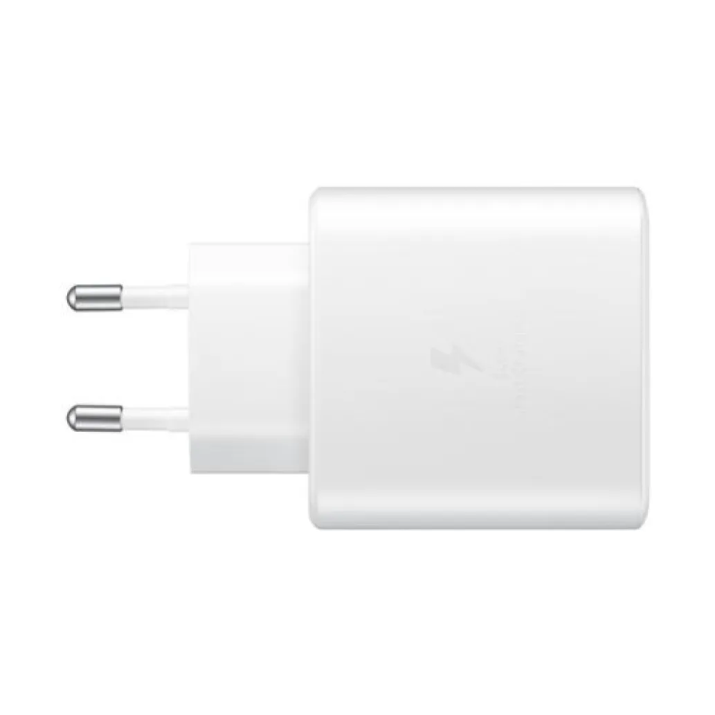 Hišni polnilec Samsung 45W 220V USB-C s priloženim kablom bel (EP-TA845XWEGWW)