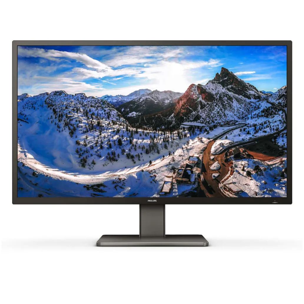 Monitor Philips 108 cm (42,5") 439P1 3840x2160 VA 4ms 3xHDMI DisplayPort USB-C 15W 3xUSB3.2 USB-C-Out HAS Zvočniki 2x5W 3H sRGB126% SeparateSync RJ45 KVM RS-232 HDR400 SerijaP