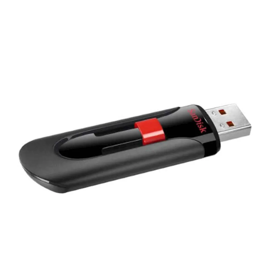 Spominski ključek 32GB USB 2.0 Sandisk Cruzer GLIDE 9MB/s plastičen drsni črn rdeč (SDCZ60-032G-B35)