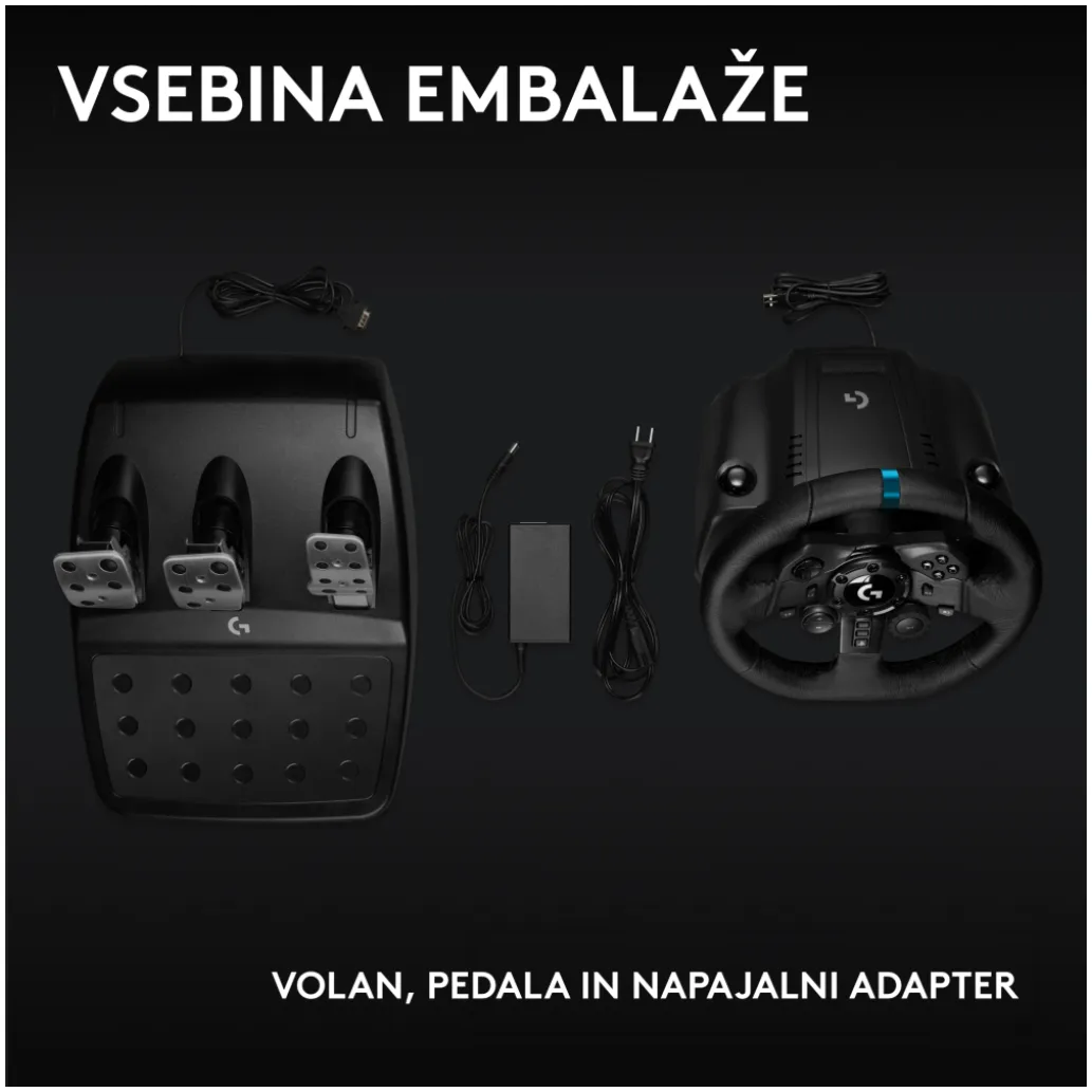 Volan Logitech G923 USB za Xbox X/S, Xbox One in PC (941-000158)