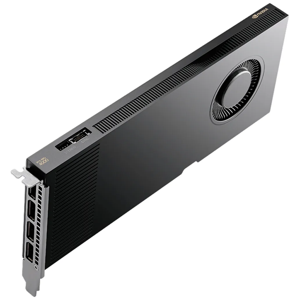 Nvidia quadro rtx pro 4000 blackwell 24gb | gddr7 | grafična kartica 1 Grafična kartica nvidia pny rtx pro 4000 blackwell – 24gb gddr7 | 4xdisplayport 2. 1a (vcnrtxpro4000-sb) – komponentko