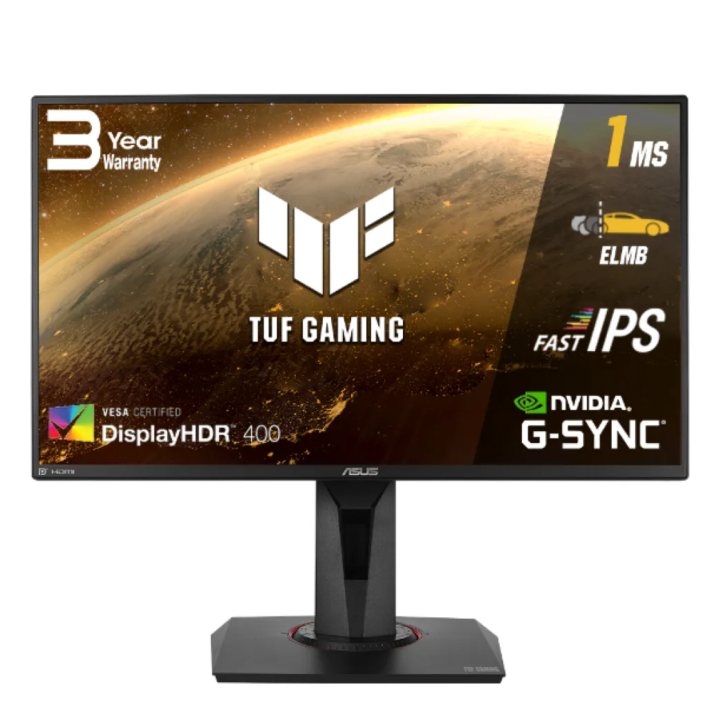 Monitor Asus 62,2 cm (24,5") VG259QM 1920x1080 Gaming 280Hz IPS 1ms HDMI DisplayPort Pivot zvočniki NTSC72% FreeSync G-sysnc