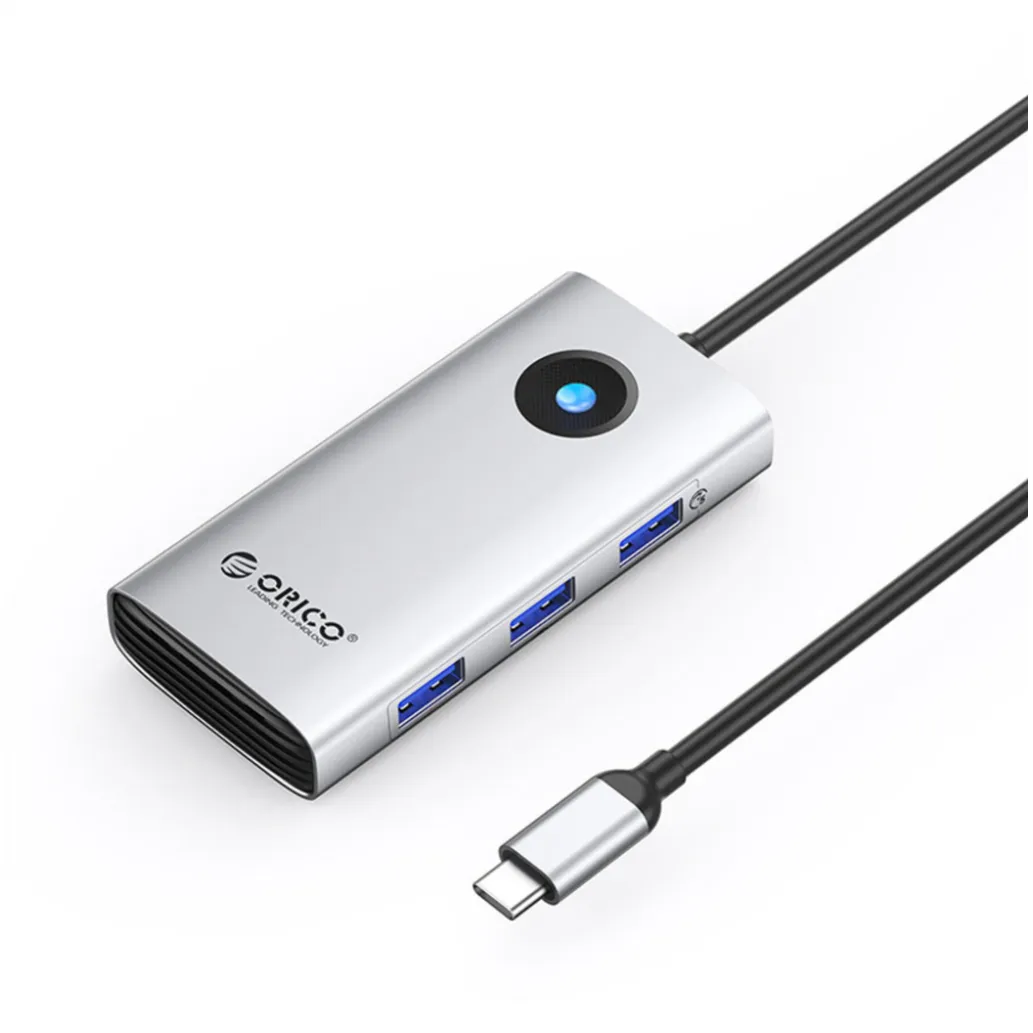 Priklopna postaja USB-C => Orico PW11-6P HDMI 3xUSB3.0 1xUSB-C 1xUSB-C 100W (ORICO-PW11-6P-SV-EP)