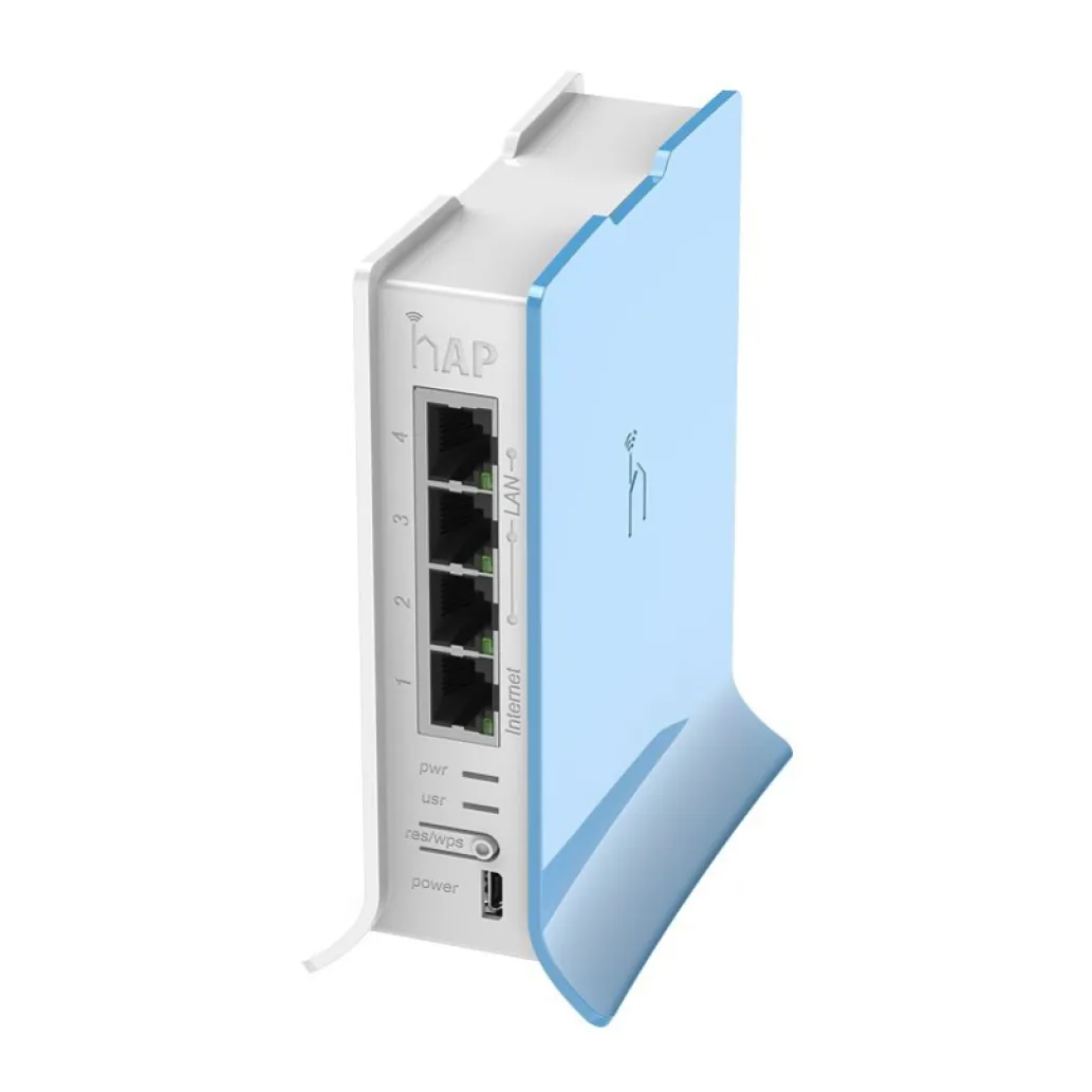 Usmerjevalnik brezžični Mikrotik WiFi4 802.11n N300 300Mbit/s 4xLAN 1x notranja antena (RB941-2ND-TC)
