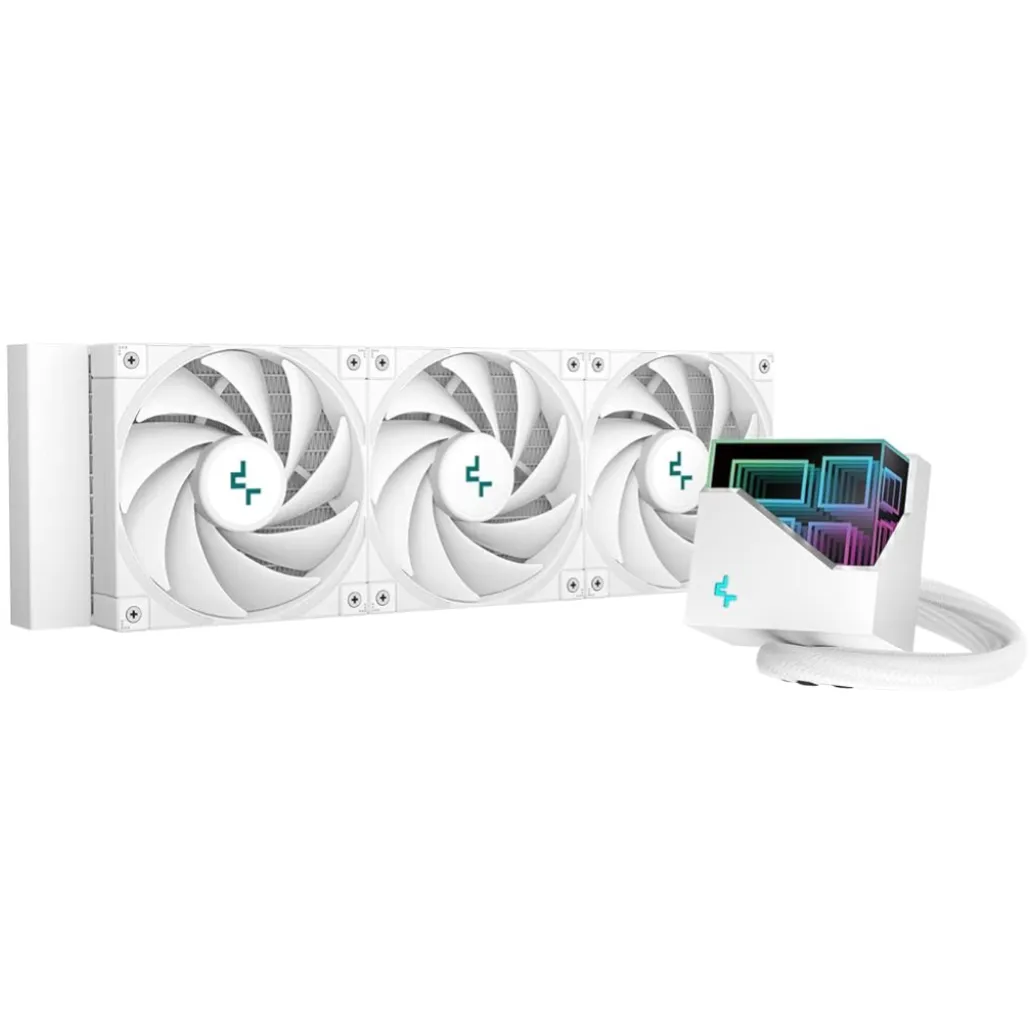 Vodno hlajenje DeepCool LT720 - 360mm bela (R-LT720-WHAMNF-G-1) 