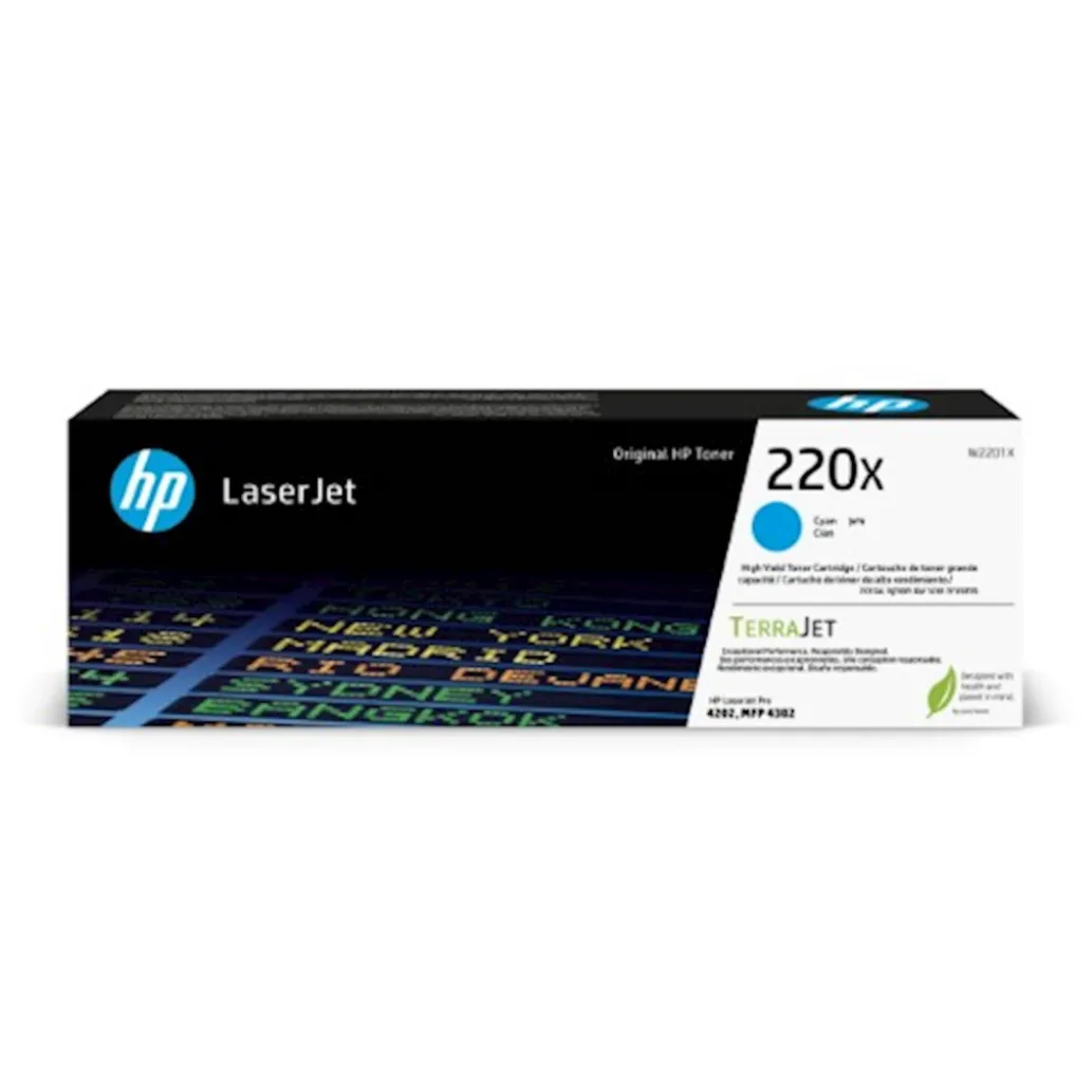 TONER HP 220X CYAN ZA LJ PRO 4202/MPF 4302 ZA 5.500 STRANI (W2201X)