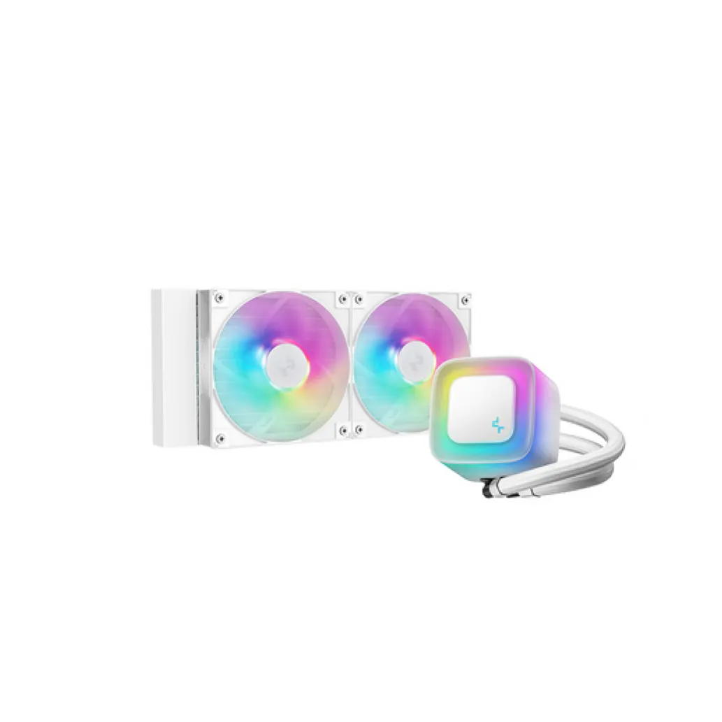 Vodno hlajenje DeepCool LE240 V2 - 240mm ARGB bela (R-LE240-WHAMMN-G-2)