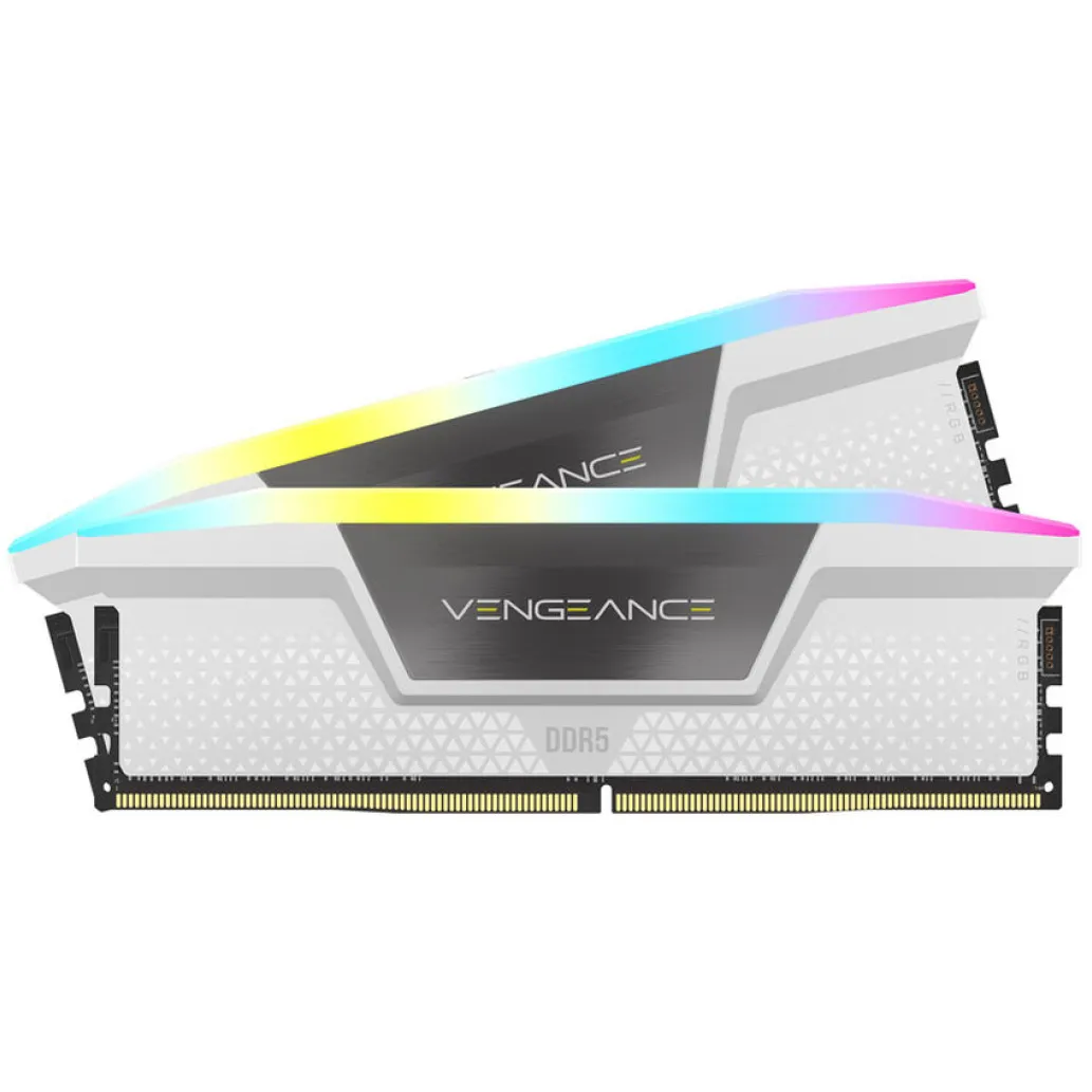 Corsair rgb vengeance xmp3. 0 32gb (2x16gb) ddr5 | 5200mhz | cmh32gx5m2b5200c40w | bel pomnilnik 1 Ddr5 32gb 5200mhz cl40 kit (2x16gb) corsair rgb vengeance xmp3. 0 1,25v bela (cmh32gx5m2b5200c40w) komponnetko