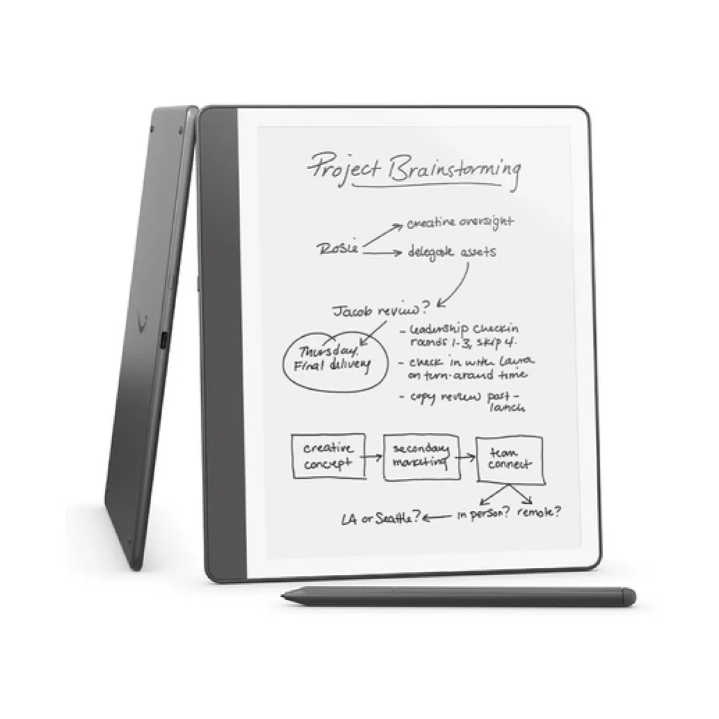 E-bralnik Amazon Kindle Scribe 2024, 10.2'' 16GB WiFi, 300dpi, Premium Pen, USB-C, siv