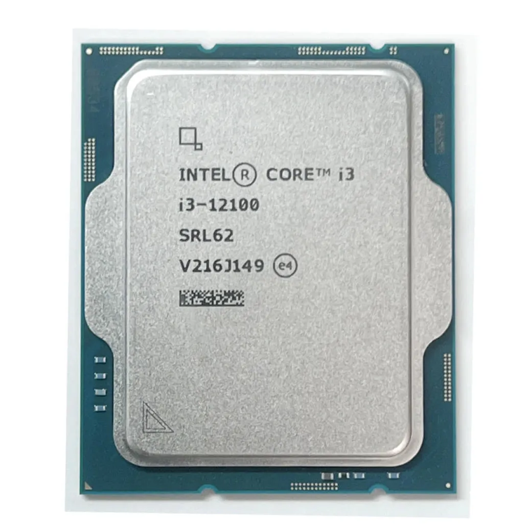 Procesor Intel 1700 Core i3 12100 4C/8T 3.3GHz/4.3GHz tray 60W/89W grafika HD 730 brez hladilnika