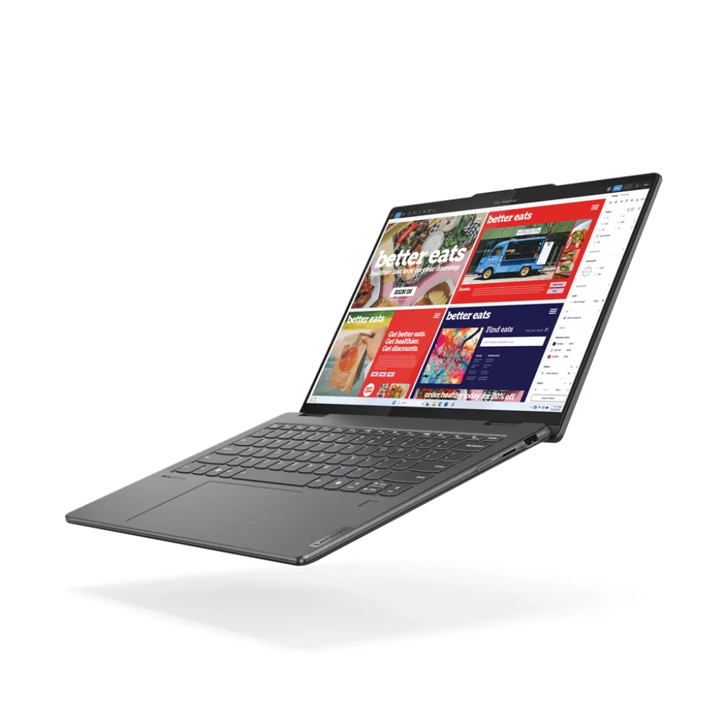 Prenosnik Lenovo 35,5 cm (14,0") Yoga 7 2880x1800 OLED na dotik 400nit Ultra 7-155H/16GB/SSD1TB/BL/FP/ALU Pisalo/Intel Arc/Win11Home (83DJ0036SC)