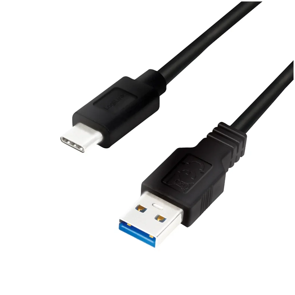 Kabel USB-C => USB-A 3.2 Gen1x1 A 1,50m Logilink - črn (CU0169)