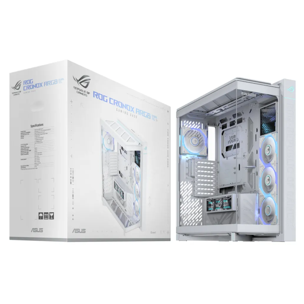 Ohišje Asus Cronox GR801 ATX - bela ARGB