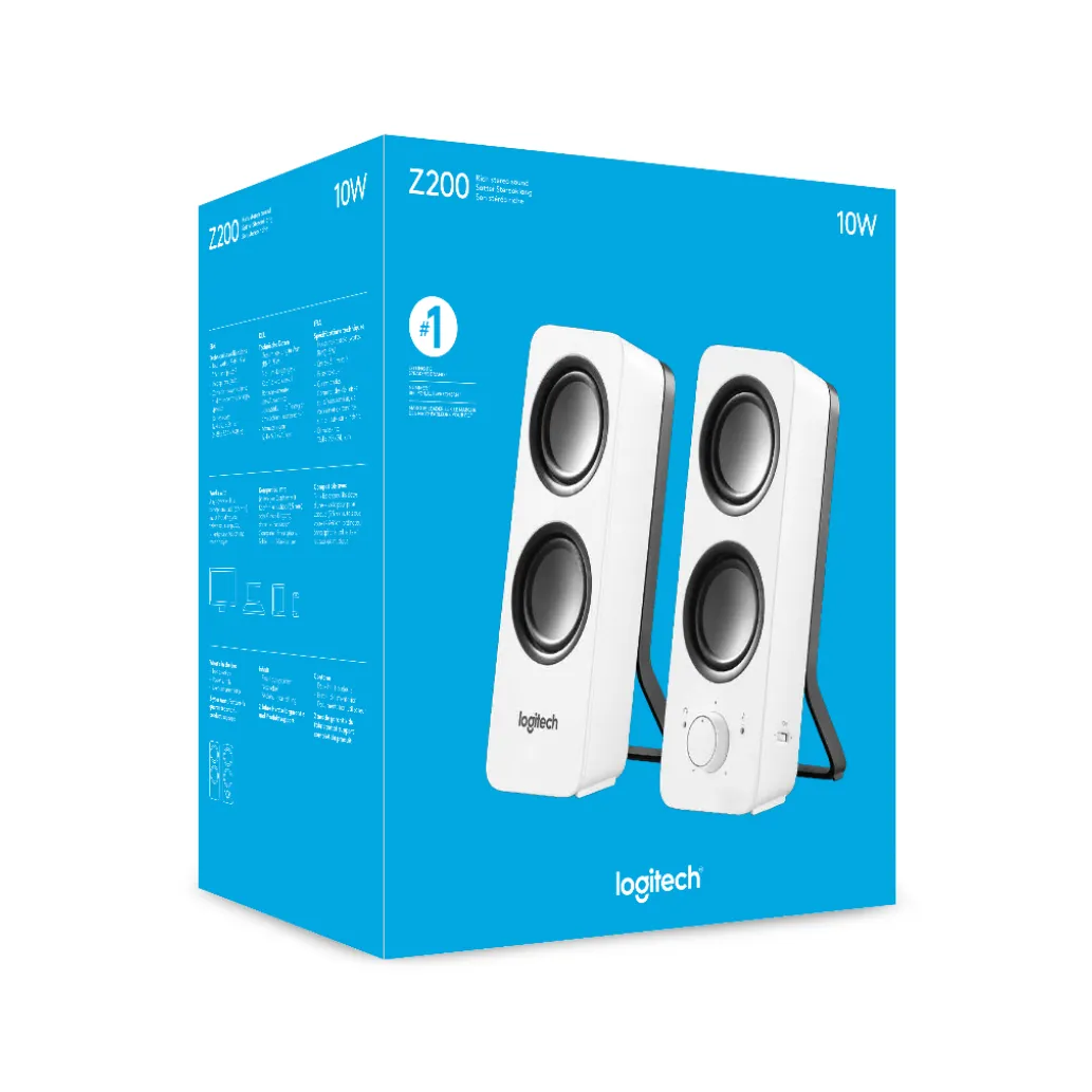 Zvočniki Logitech 2.0 Z200 5W beli