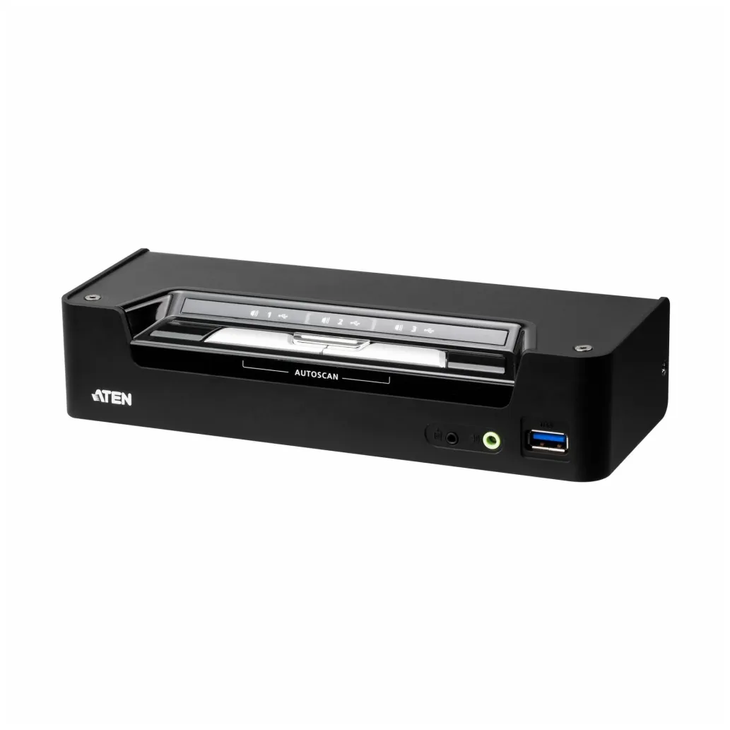 KVM stikalo ATEN 3-port 3xPC 3xUSB-A USB-C 45W PD (CS1953)
