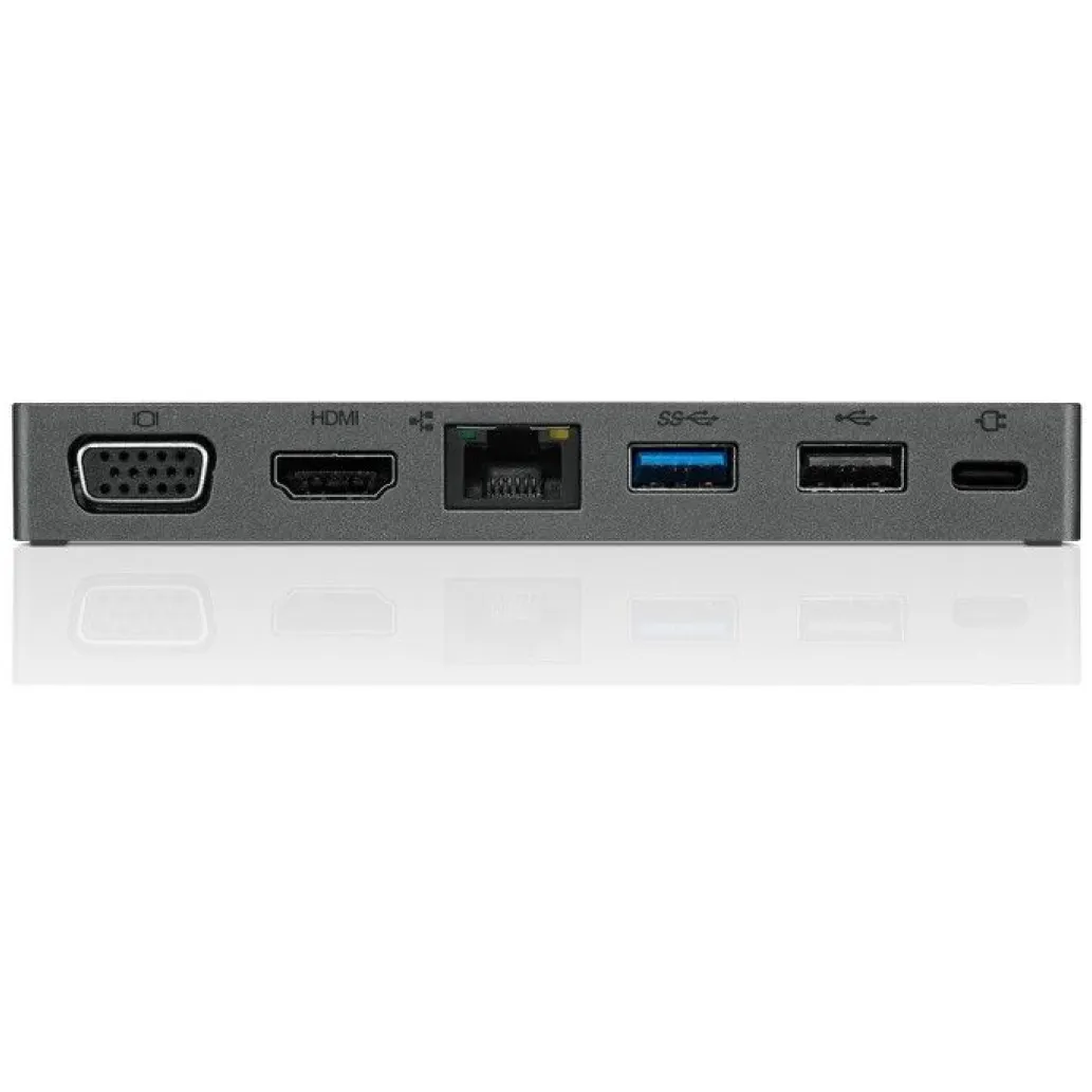 Priklopna postaja USB-C => Lenovo USB-C Travel Hub 1xHDMI 1xVGA 2xUSB-A USB-C 65W 1xRJ45 - (4X90S92381)