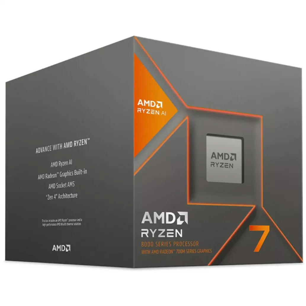 Procesor AMD AM5 Ryzen 7 8700G 8C/16T 4,2/5,1GHz BOX 65W grafika Radeon Wraith Stealth hladilnik