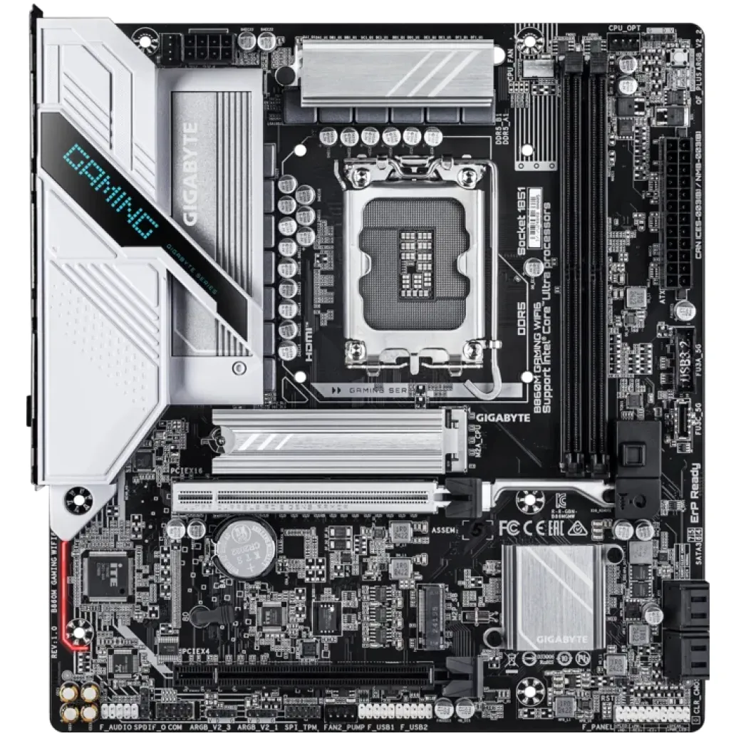Osnovna plošča LGA1851 GigaByte B860M GAMING WIFI6 mATX HDMI 1xDisplayPort