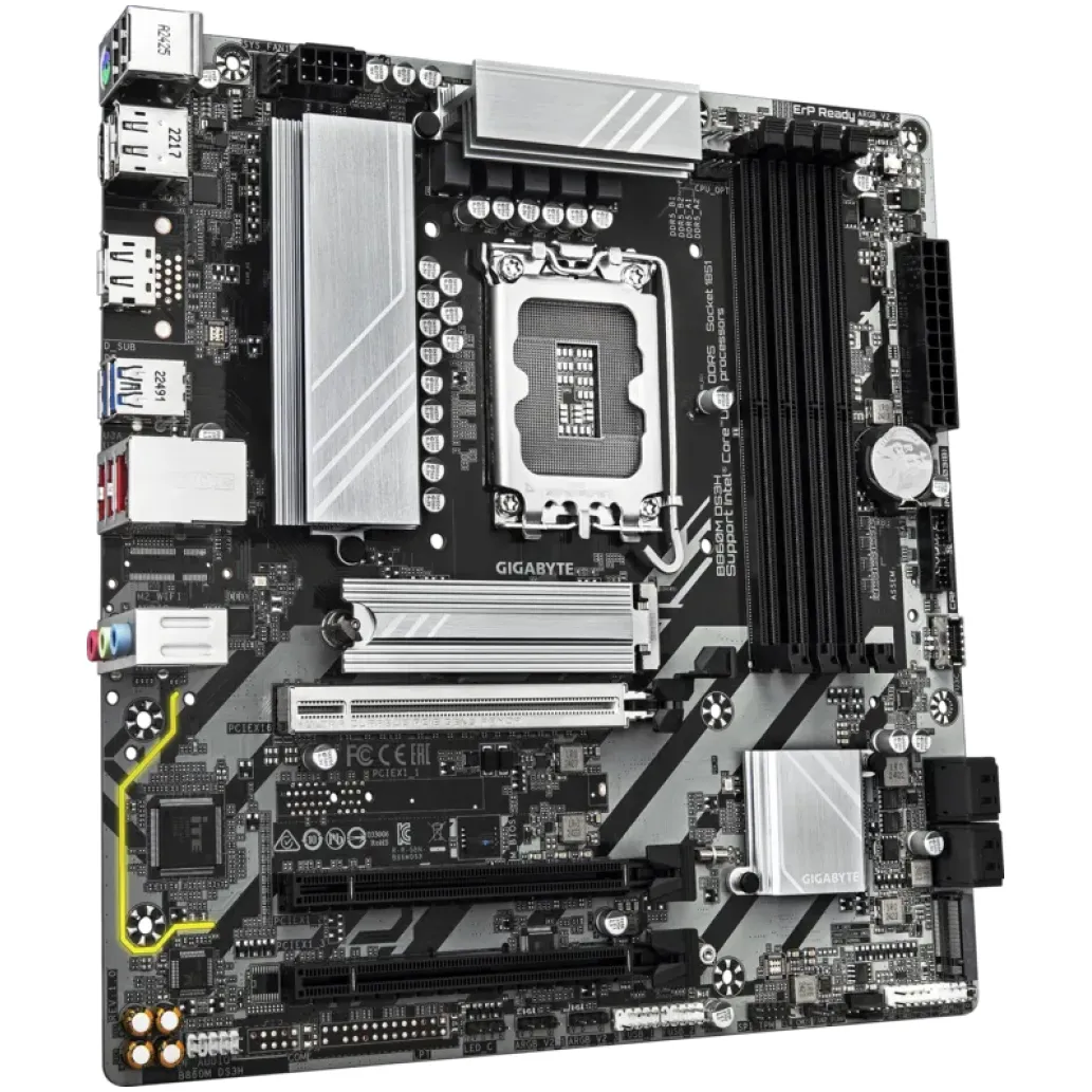 Osnovna plošča LGA1851 GigaByte B860M DS3H (Rev. 1.0) mATX HDMI 2xDisplayPort