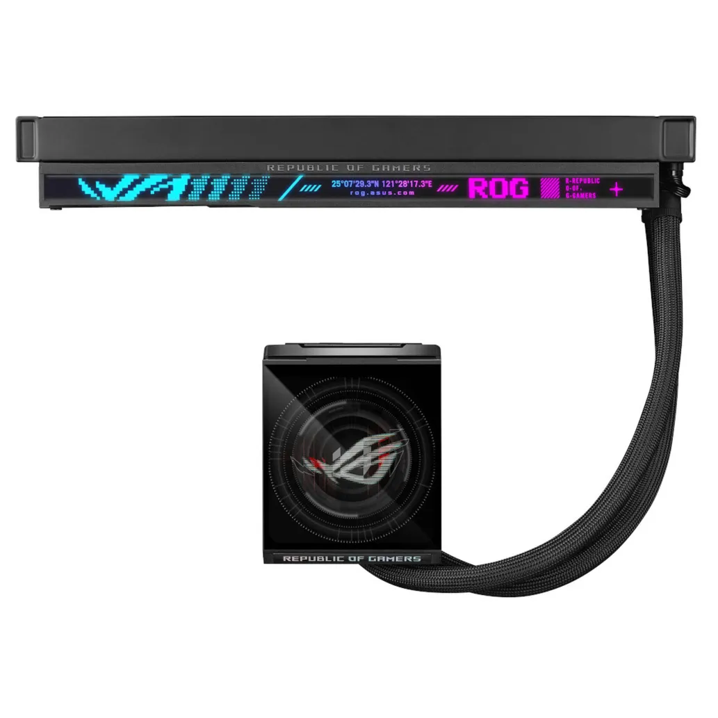 Vodno hlajenje Asus ROG STRIX LC IV LCD - 360mm ARGB črna (90RC01M1-B0EAY0)