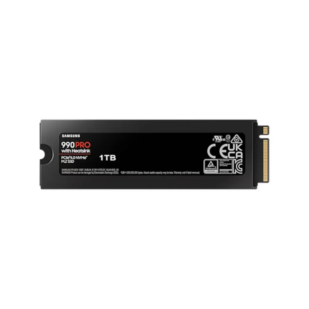 Disk SSD M.2 NVMe PCIe 4.0 1TB Samsung 990 PRO 2280 7450/6900MB/s s hladilnikom (MZ-V9P1T0CW)