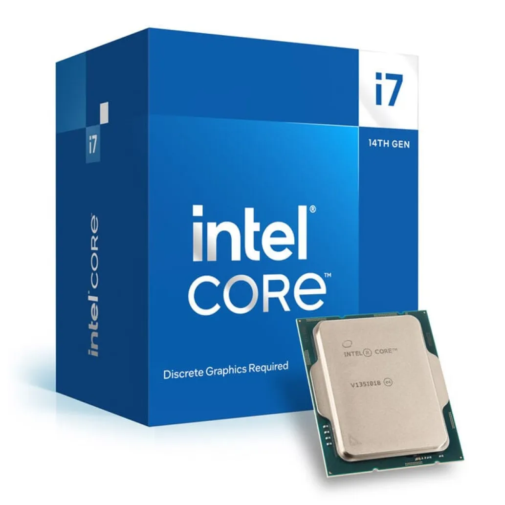 Procesor Intel 1700 Core i7 14700F 20C/28T 2.1GHz/5.4GHz BOX 65W/219W brez grafike hladilnik Intel