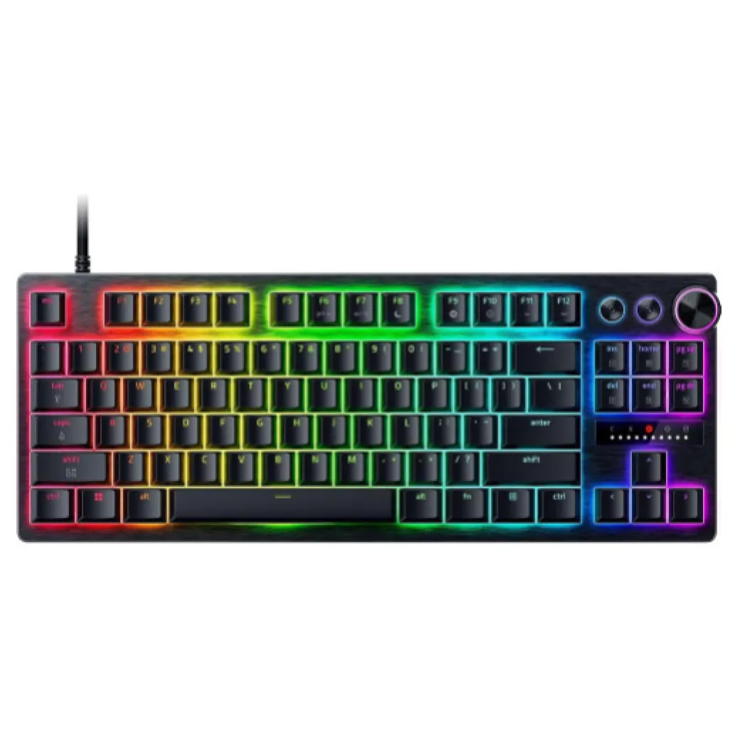 Gaming Tipkovnica Žična Razer Huntsman V3 Pro US | črna RGB (Low-profile Tenkeyless) (RZ03-05850100-R3M1)