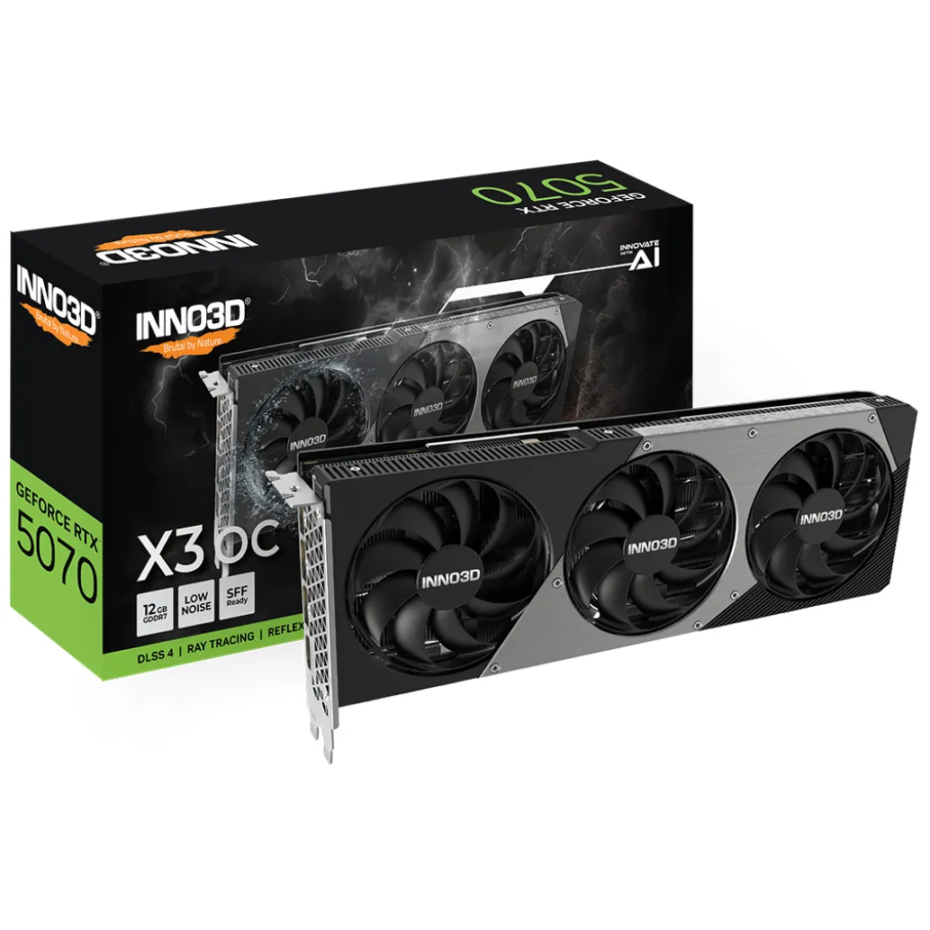 Grafična kartica nVidia RTX5070 Inno3D X3 OC - 12GB GDDR7 (N50703-12D7X-195064L)