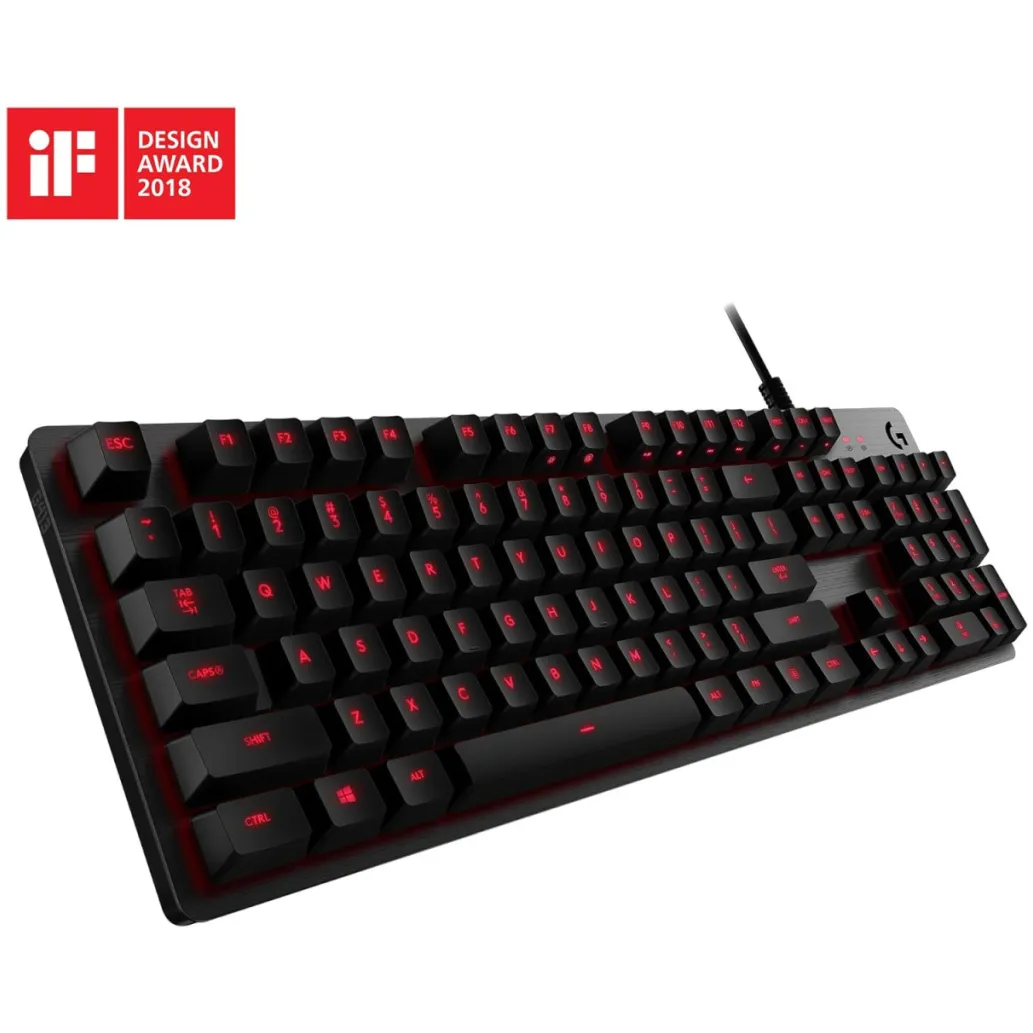 Tipkovnica Logitech USB gaming G413 karbon US international mehanska Romer-G osvetljena črna (920-008310-US)