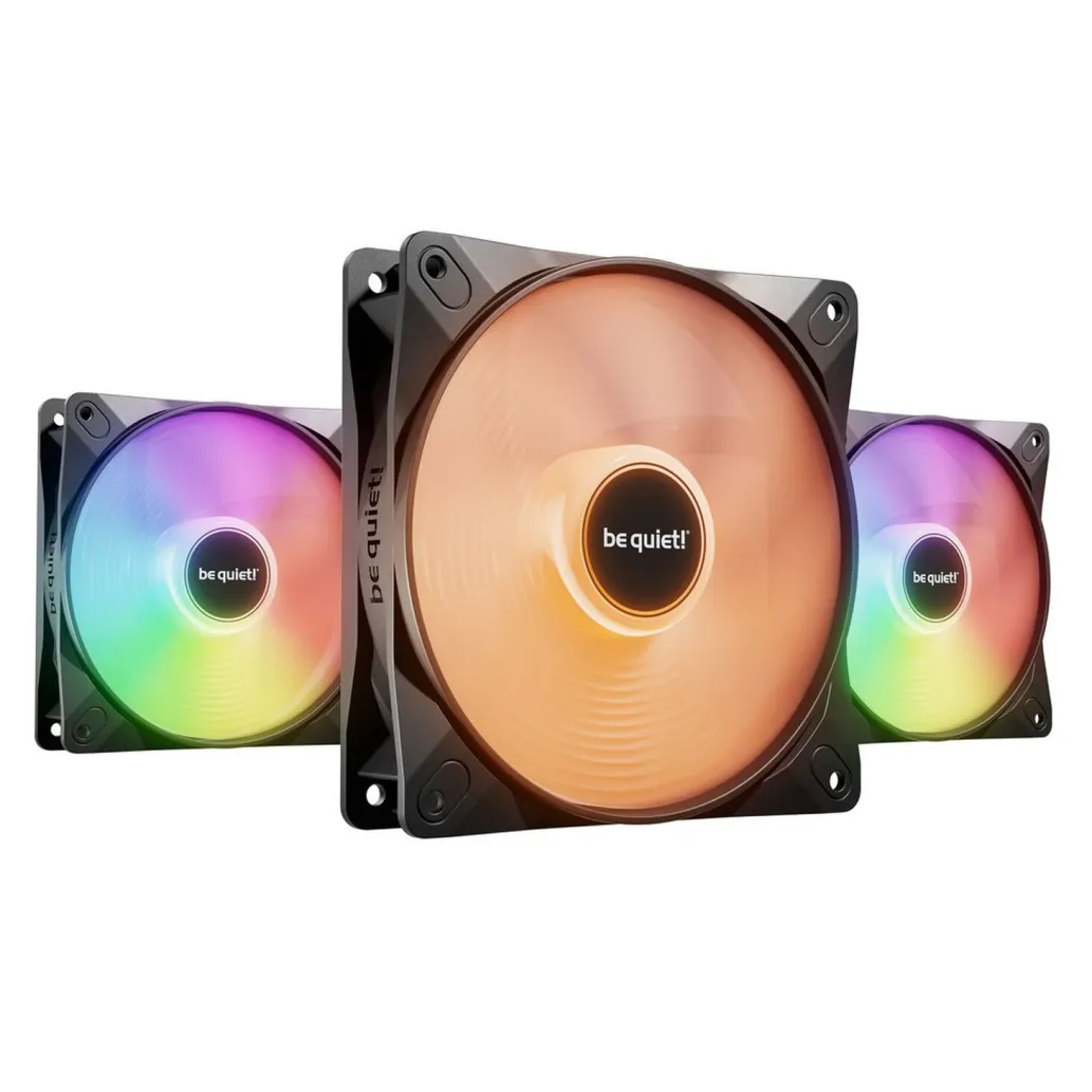 Ventilator be quiet! Light Wings LX 120mm črna RGB (3 pack)