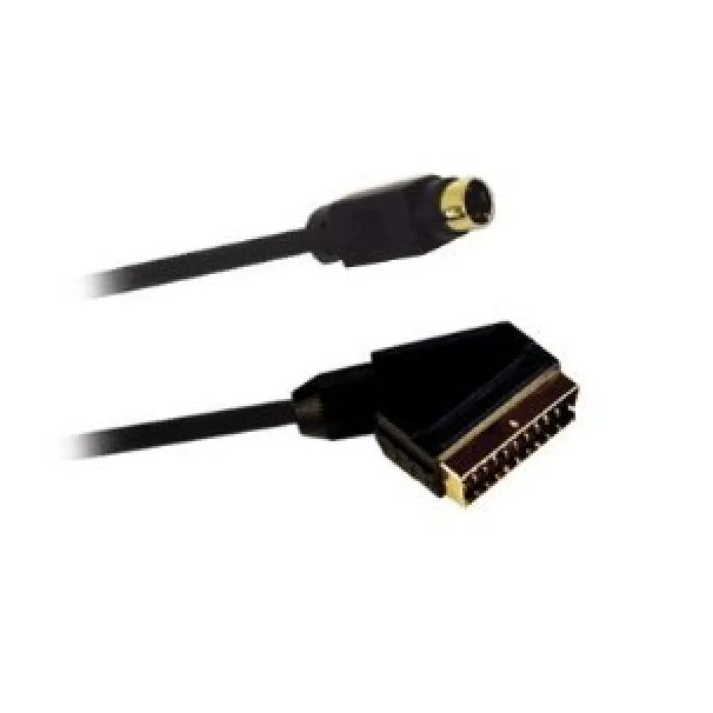 Video adapter SCART - S-VHS 4 PIN 5M (ZLATI KONE)