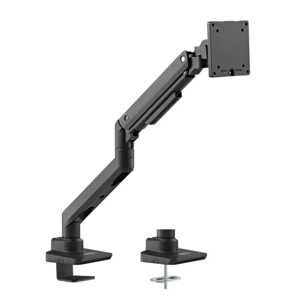 Nosilec za LCD monitor 43,2 - 124,50 cm (17"-49") do 20kg s plinsko vzmetjo 360° nagib -20/50° LogiLink aluminij črn (BP0168)