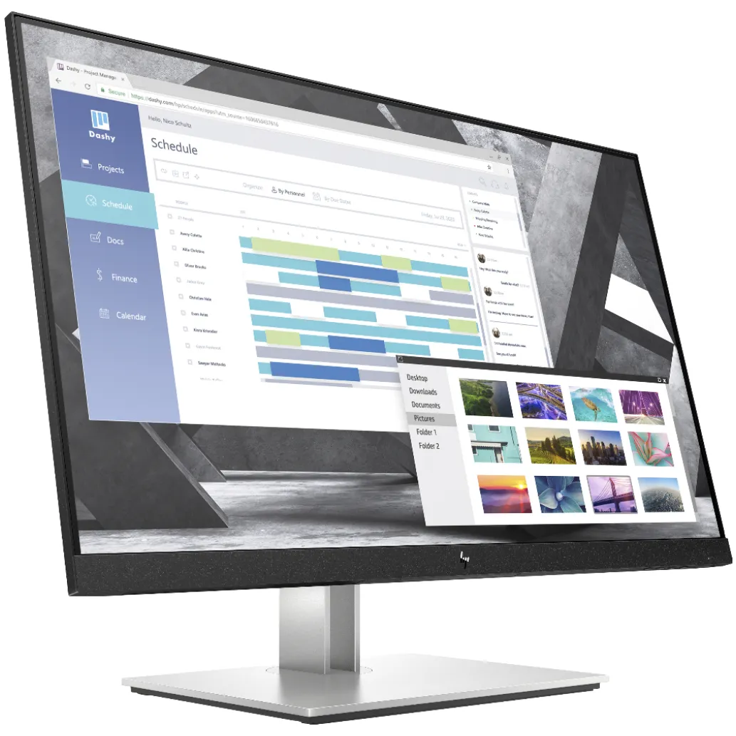 Monitor HP 68,6 cm (27,0") E27q G4 2560x1440 IPS 5ms VGA HDMI DisplayPort 4xUSB3.0 Pivot 3H sRGB99%