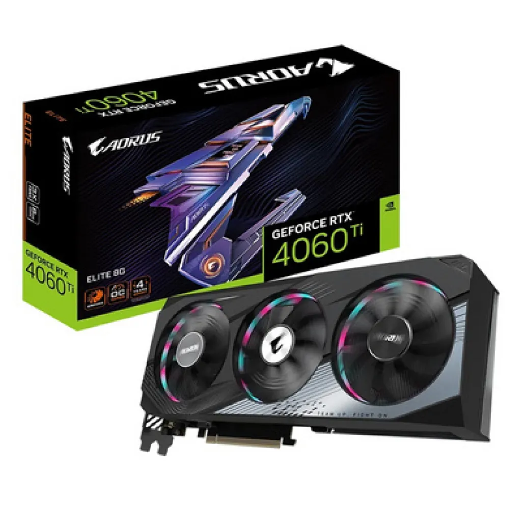Grafična kartica nVidia RTX4060Ti GigaByte AORUS Elite - 8GB GDDR6 (GV-N406TAORUS E-8GD)
