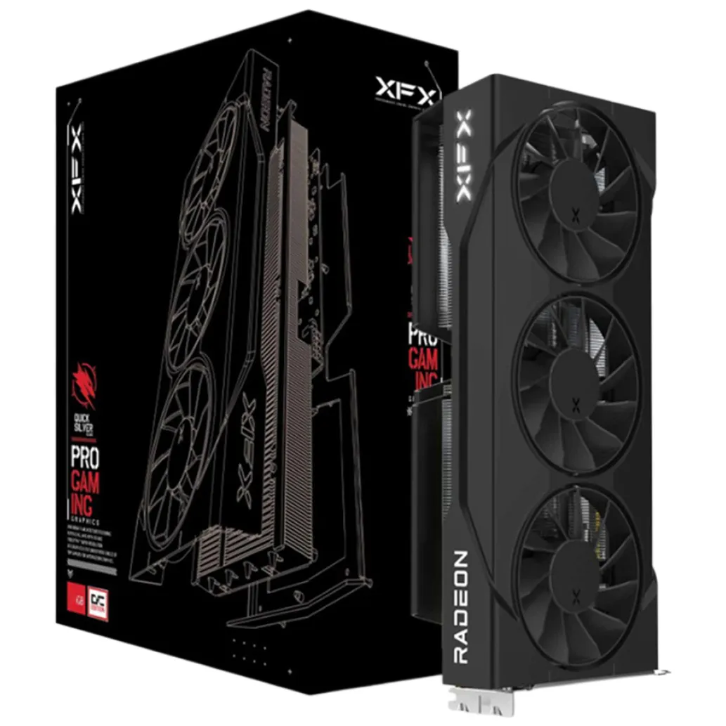 Grafična kartica AMD RX9060 XT XFX Swift OC Triple fan - 16GB GDDR6  | 1xHDMI 2.1 2xDisplayport 2.1 (RX-96TS316B7)