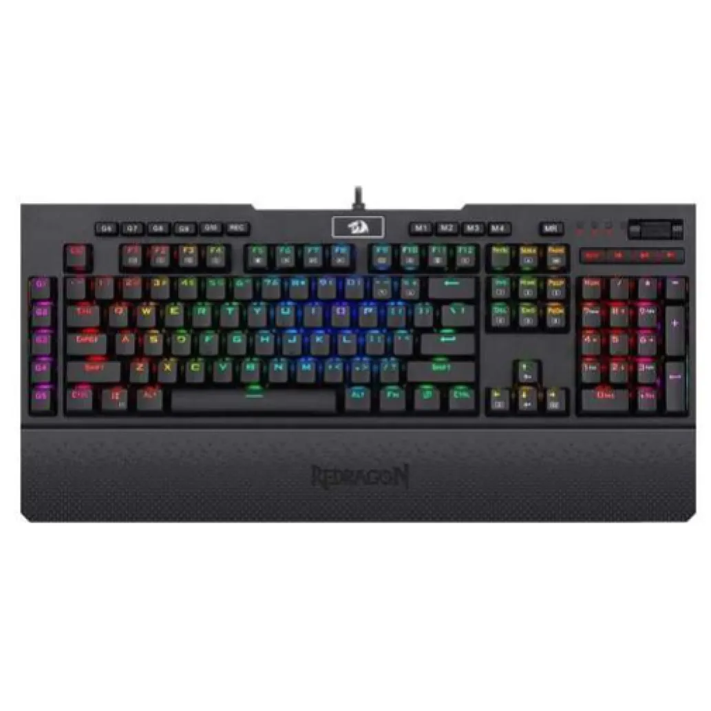 Tipkovnica Gaming USB Redragon BRAHMA PRO K586 RGB - optično- mehanska Red Switch ENG