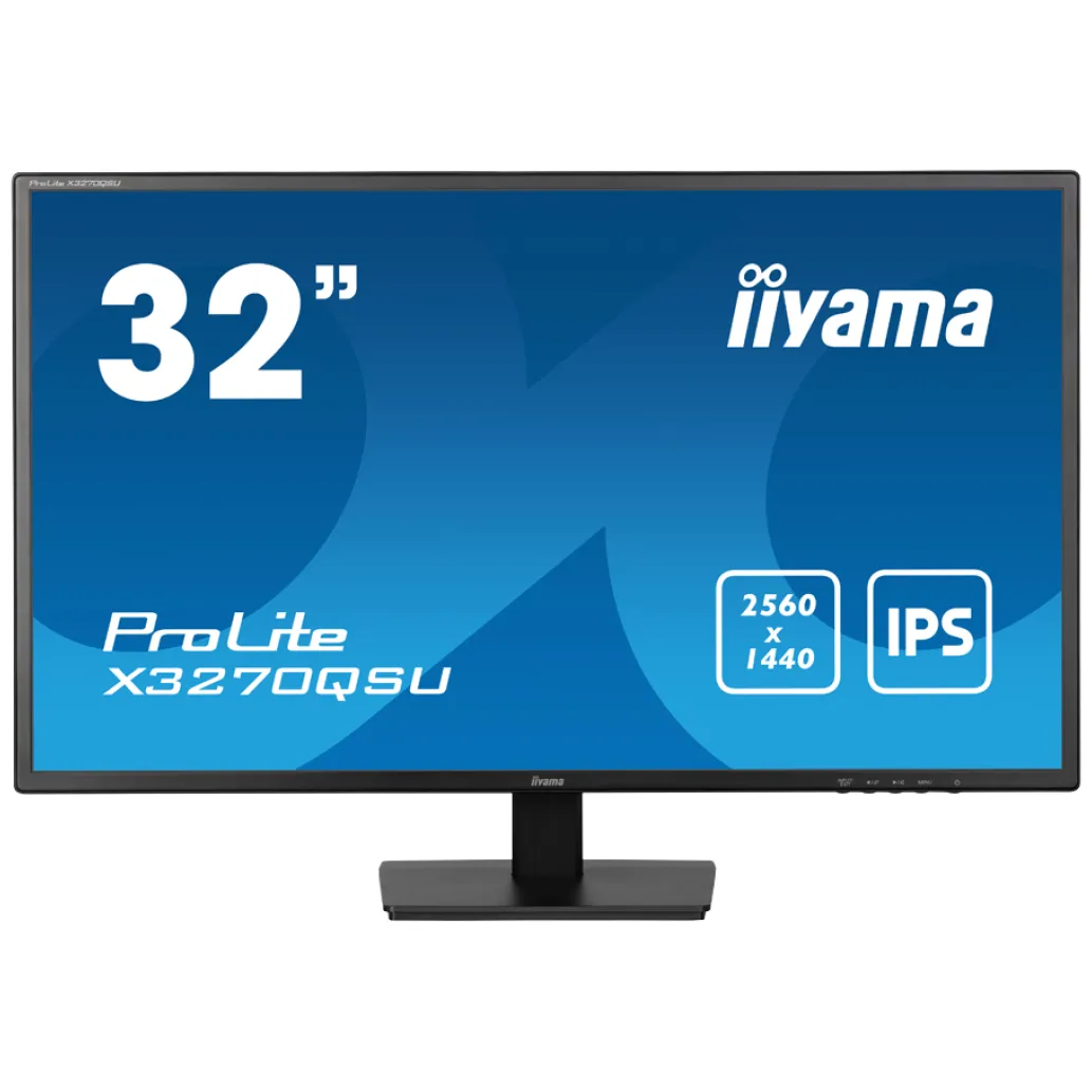 Monitor Iiyama 68,6 cm (27,0") X3270QSU-B1 2560x1440 Gaming 100Hz IPS 3ms 2xHDMI DisplayPort 3xUSB3.2 Zvočniki ProLite