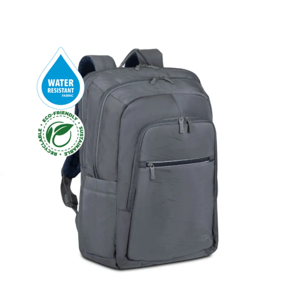 Nahrbtnik za notesnik 43,9 cm (17,3″) RivaCase iz vodoodpornega materiala siv (7596 GREY)