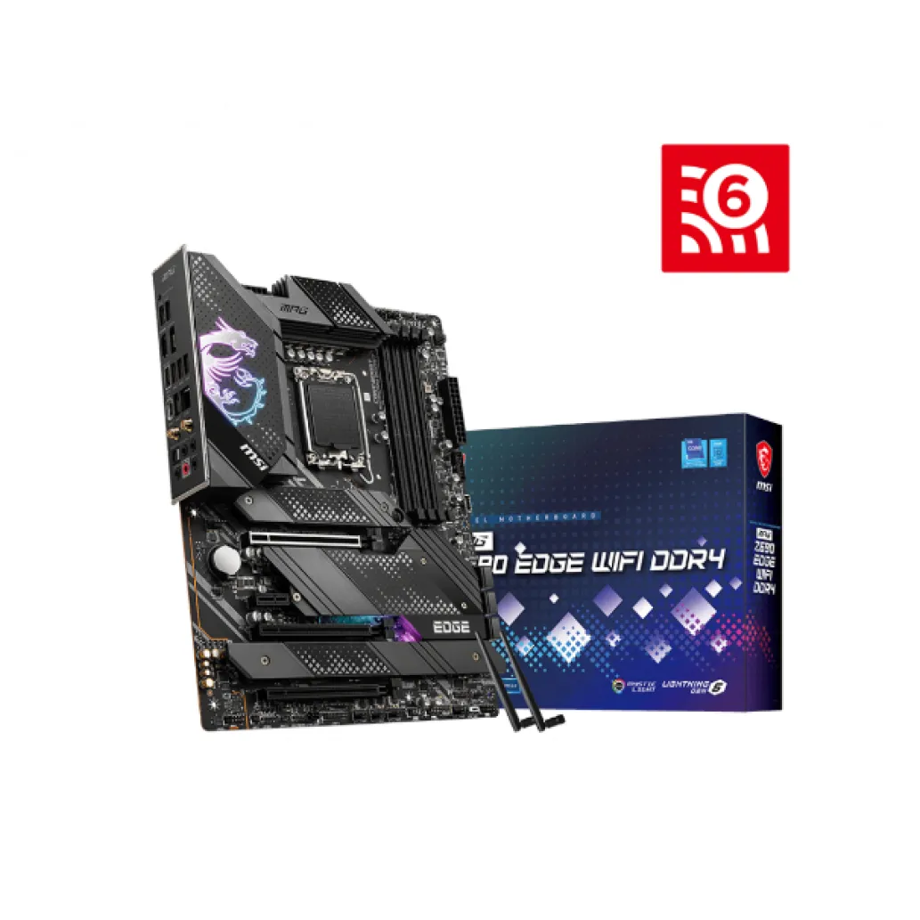 Osnovna plošča 1700 MSI MPG Z690 EDGE ATX DDR4 WiFi BT 5.2 2,5Gb LAN 4xM.2 HDMI DisplayPort USB-C 20Gbps