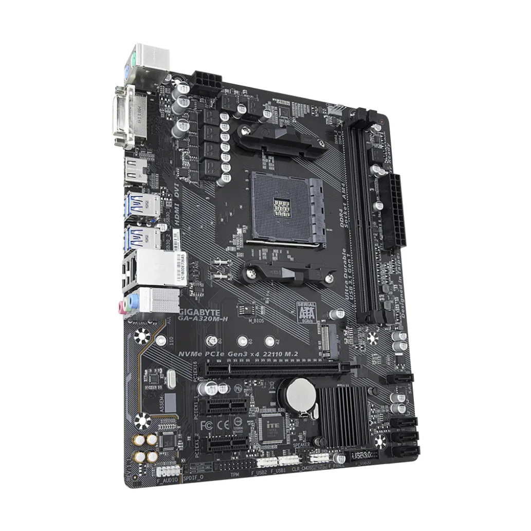 MB AM4 Gigabyte GA-A320M-H microATX M.2 HDMI RAID