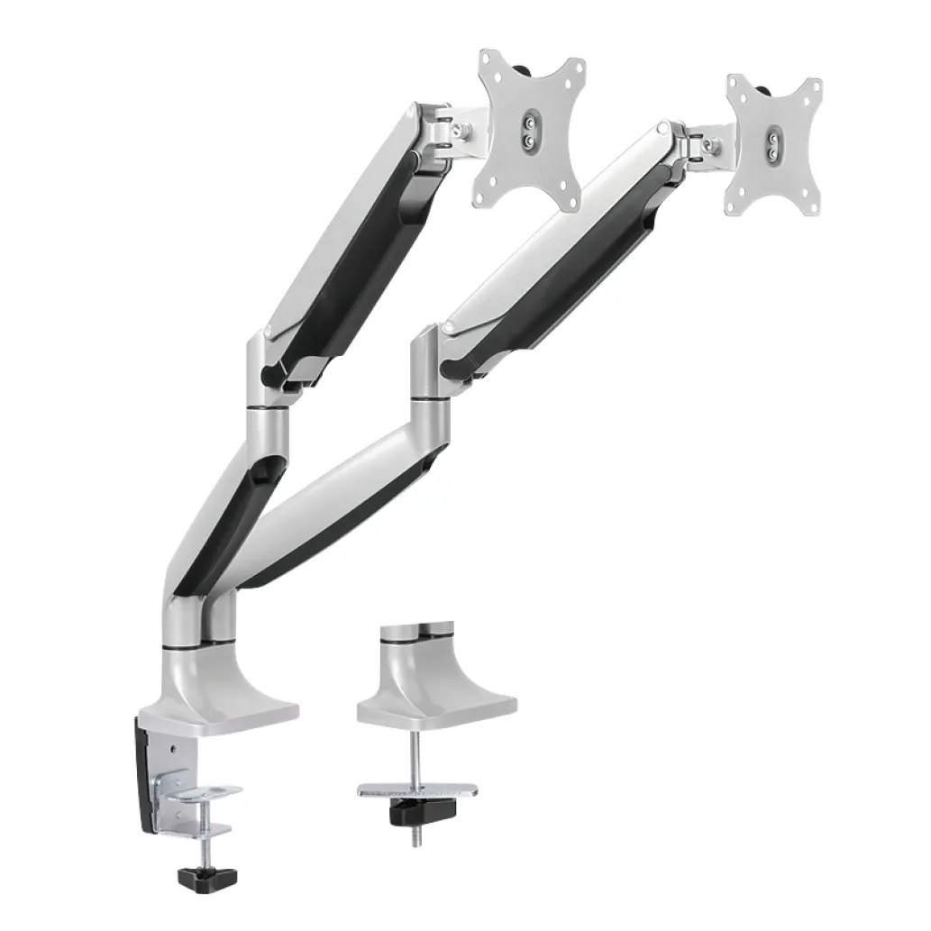 Nosilec za LCD monitor dvojni 13"-23" do 9kg na roko - pritrditev na rob mize LogiLink (BP0043)