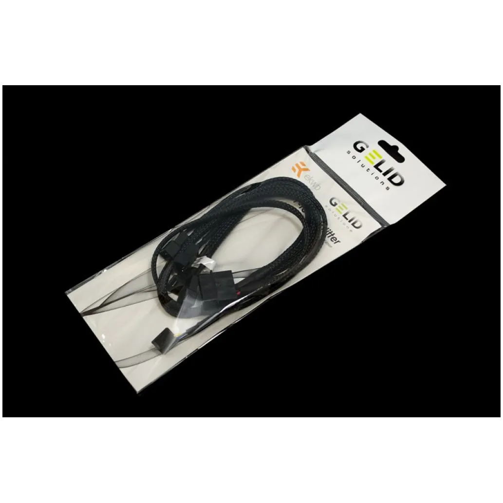 Splitter za ventilatorje EKWB 1x -> 4x4-pin + 1x MOLEX , črna (80cm)